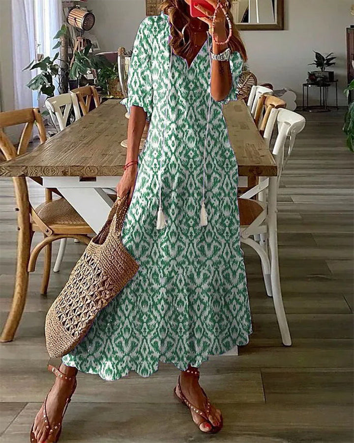 CASSIA™ - Boho Magtäckande Klänning