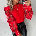 ELISE™ – Glamorös topp med meshärmar