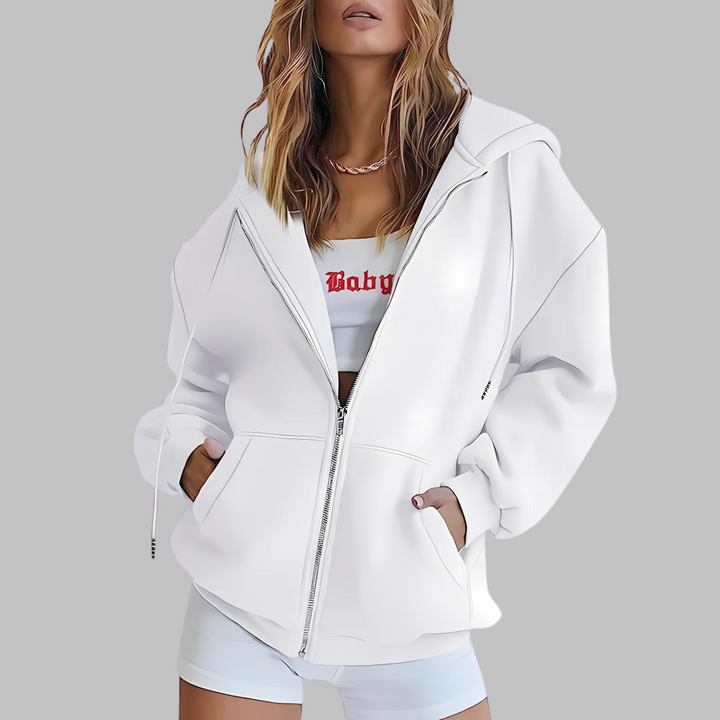 LILMA™ – Klassisk dragkedjejacka med luva i oversize