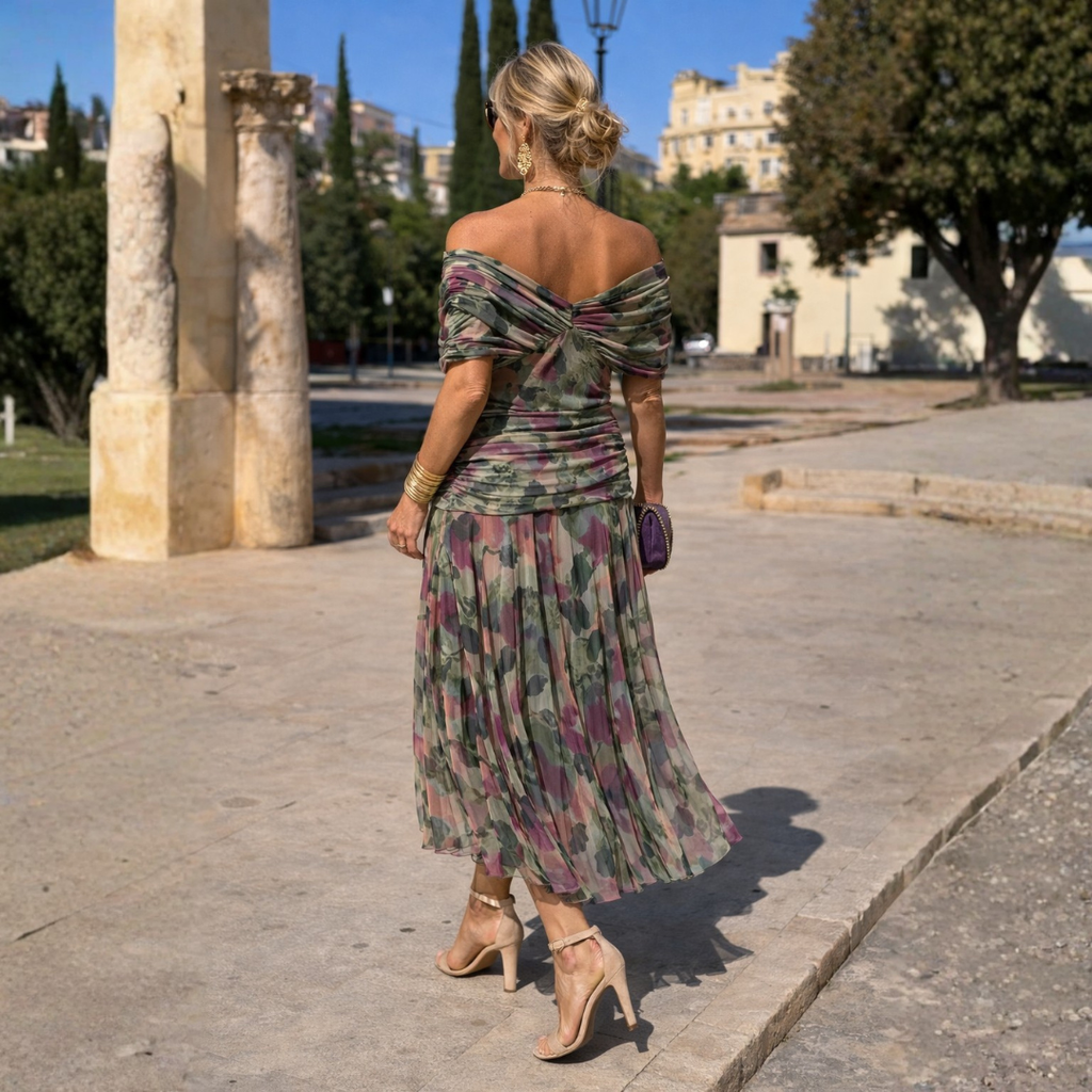 ROSSANA – Elegant Axelfri Maxiklänning