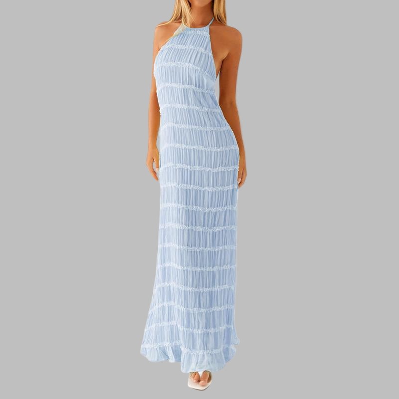 LUNET™ - Elegant Ärmlös Bodycon Maxiklänning med Öppen Rygg