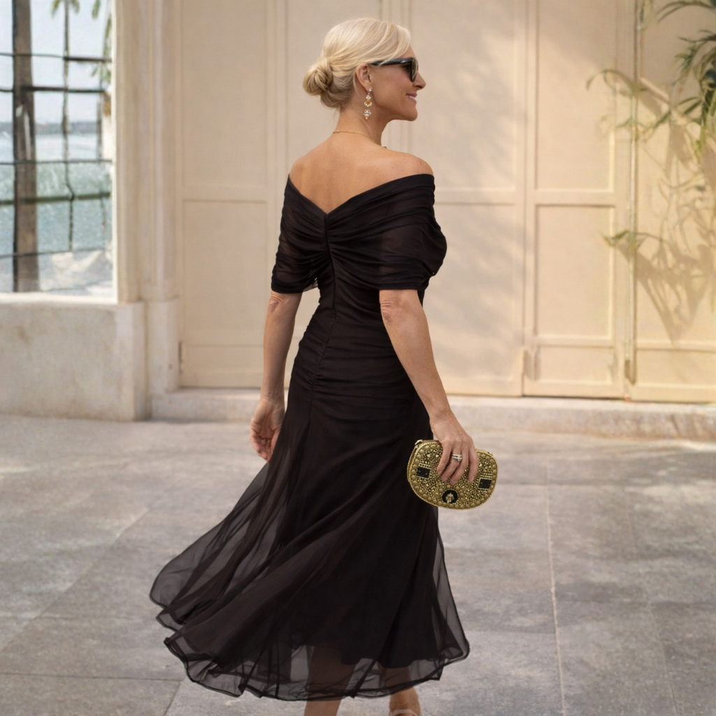 ROSSANA – Elegant Axelfri Maxiklänning
