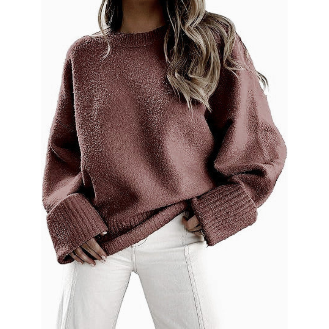 HALEY™ - Mysig Oversize Ludden Stickad Pullover