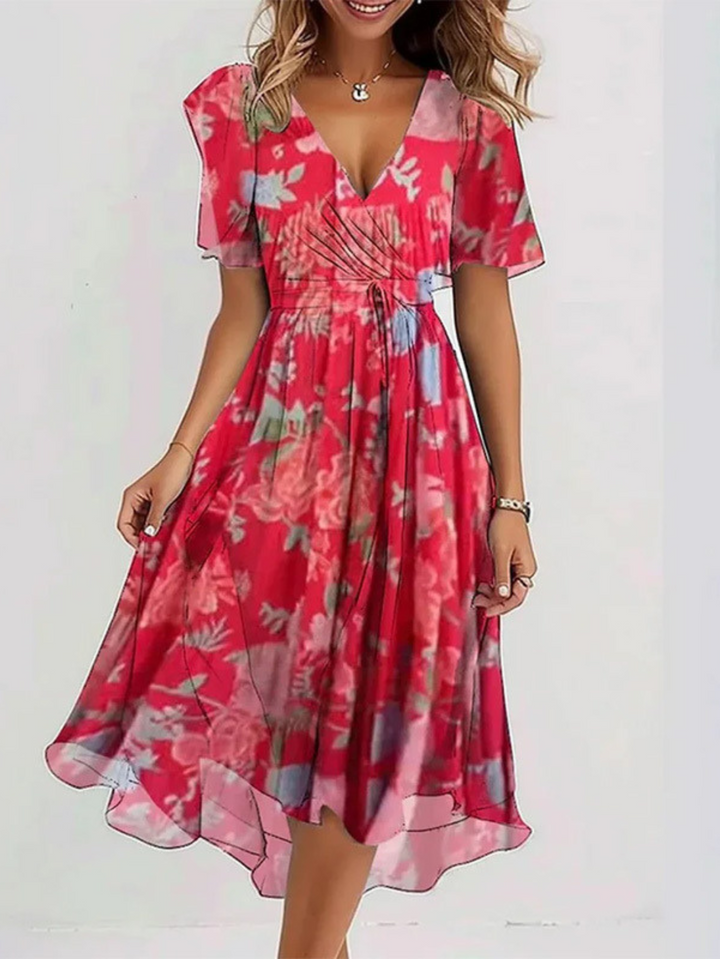 LAVINA™ – Livfull Boho Midiklänning