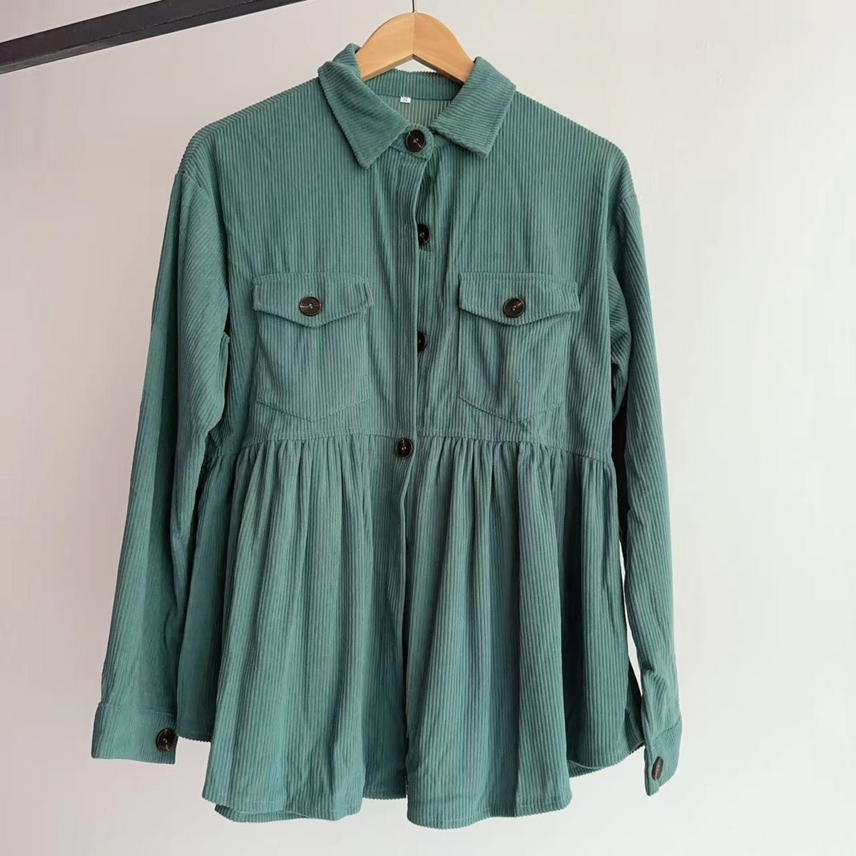 MARISA™ - Vintage Knäppt Långärmad Kragad Topp