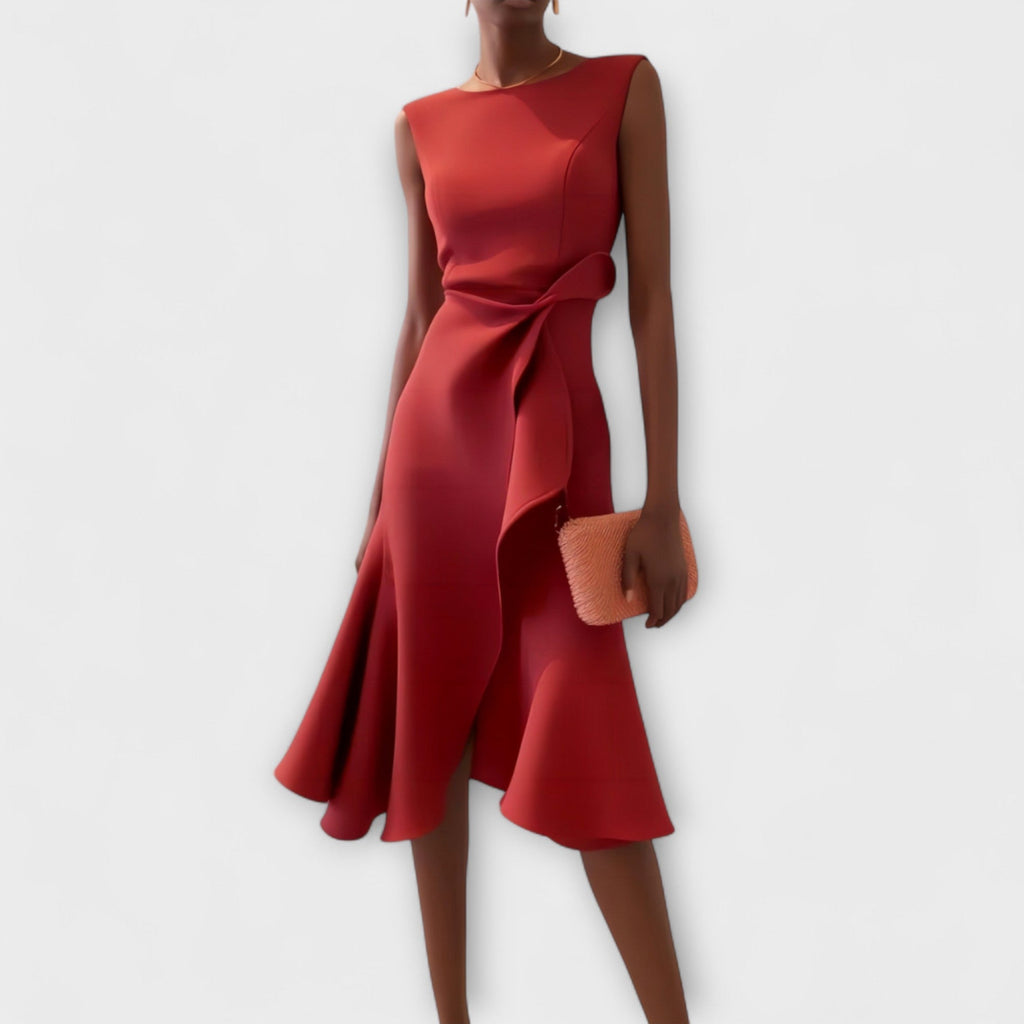 MARISSA™ – Elegant Wrap-stil Ärmlös Klänning