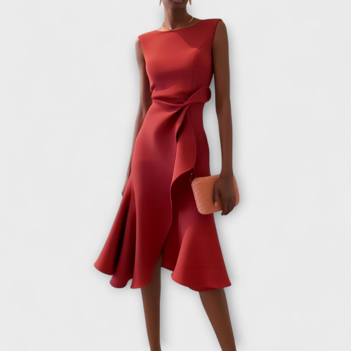 MARISSA™ – Elegant Wrap-stil Ärmlös Klänning