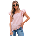 ZHAVIA™ - Elegant Volang Sommar Mjukärmad Topp