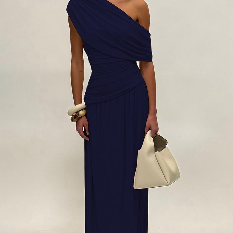 MANO™ - Elegant En-Axlad Kvälls-Bodycon Maxiklänning