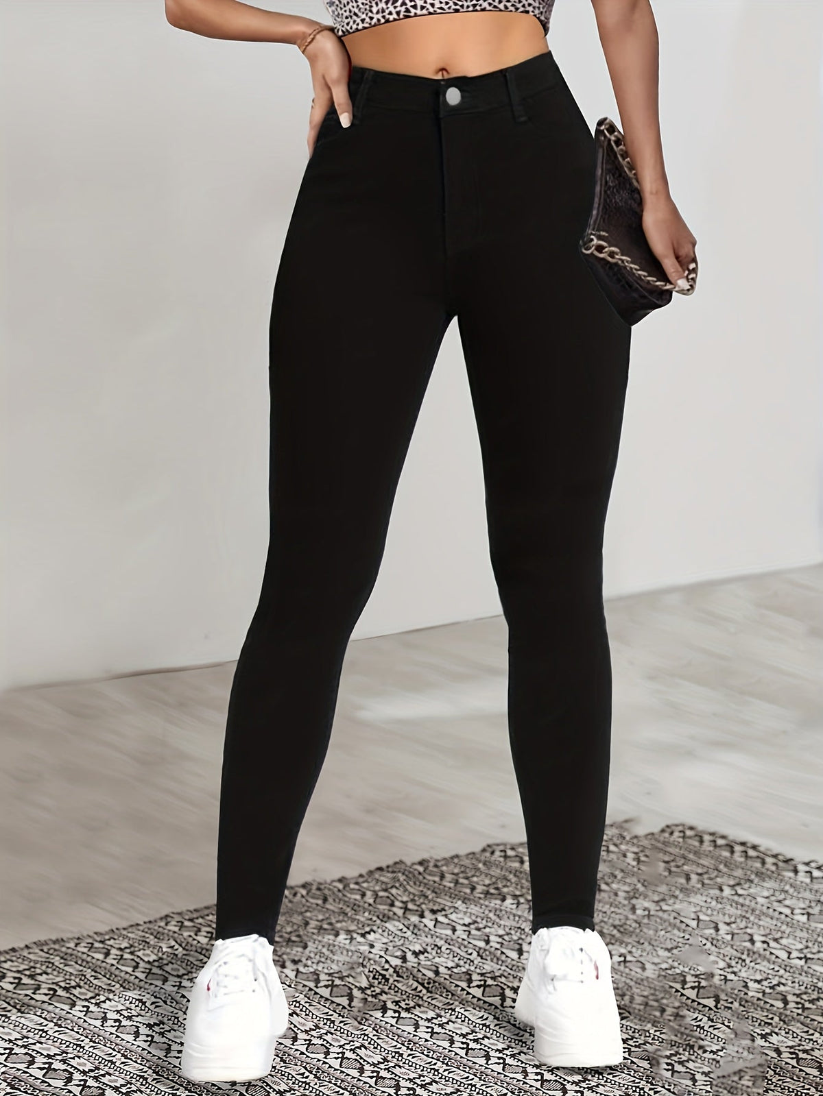 LISETTE™ - Sleeka Högmidjade Skinny Jeans