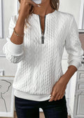 EMMA™ |  Elegant Kvartsblixtlås-tröja