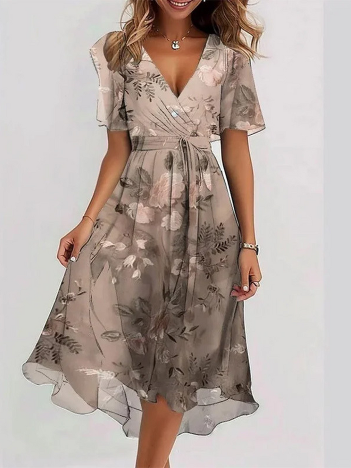LAVINA™ – Livfull Boho Midiklänning