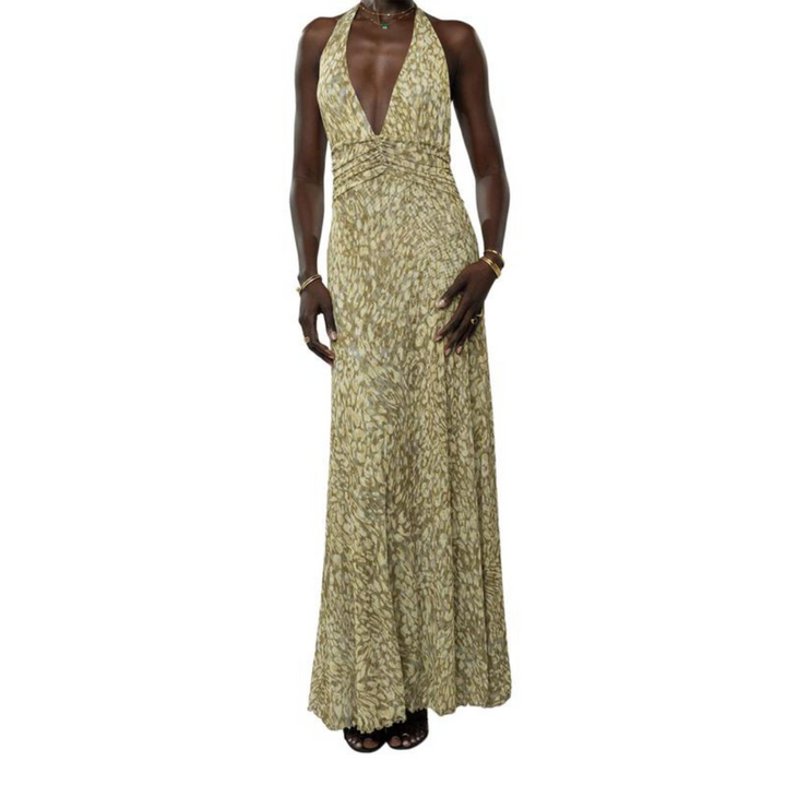 FITA™ - Elegant Halterneck Röcklös Sommarklänning