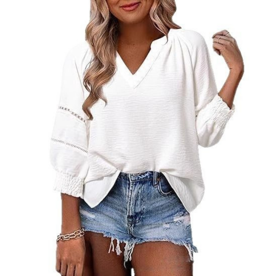 GIANNA™ - Avslappnad Elegant Lyktärmad Sommarblus