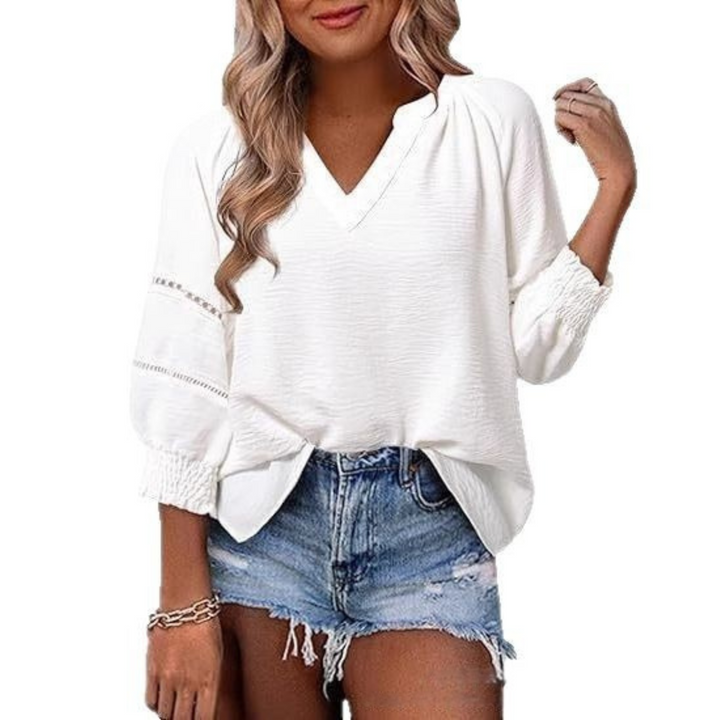 GIANNA™ - Avslappnad Elegant Lyktärmad Sommarblus