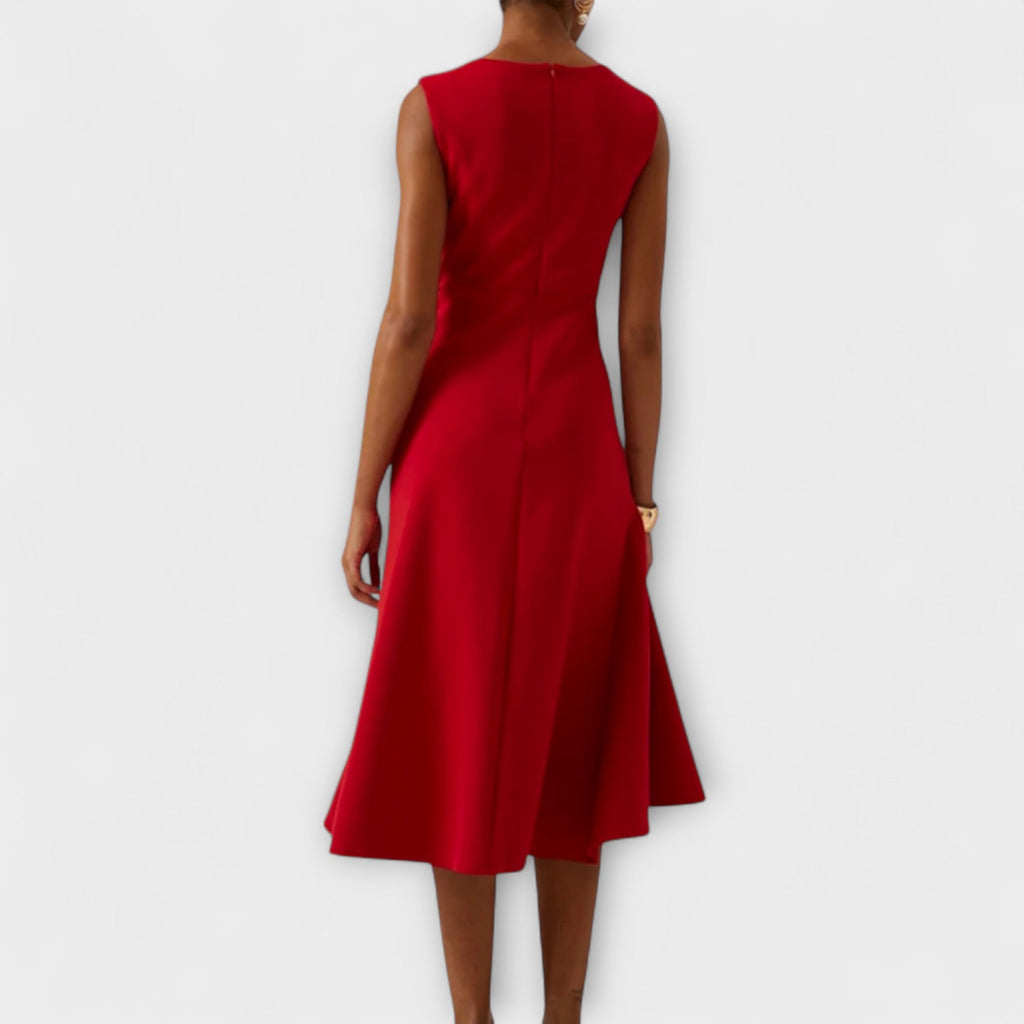 MARISSA™ – Elegant Wrap-stil Ärmlös Klänning