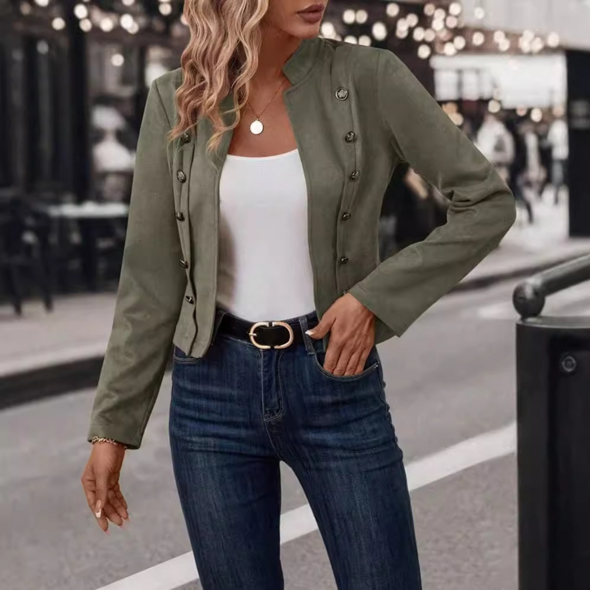 TASMIN™ – Vintage slim fit långärmad jacka