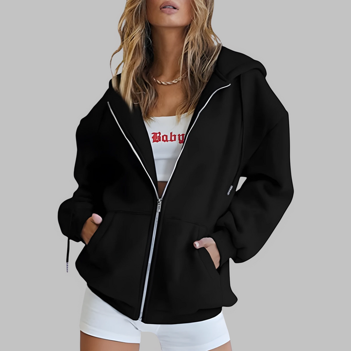 LILMA™ – Klassisk dragkedjejacka med luva i oversize
