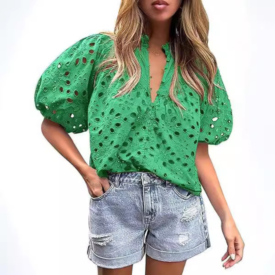 MAYUMI™ – Elegant Snygg Puffärmad Långärmad Topp