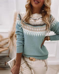 AVERY™ - Fair Isle Stickad Tröja