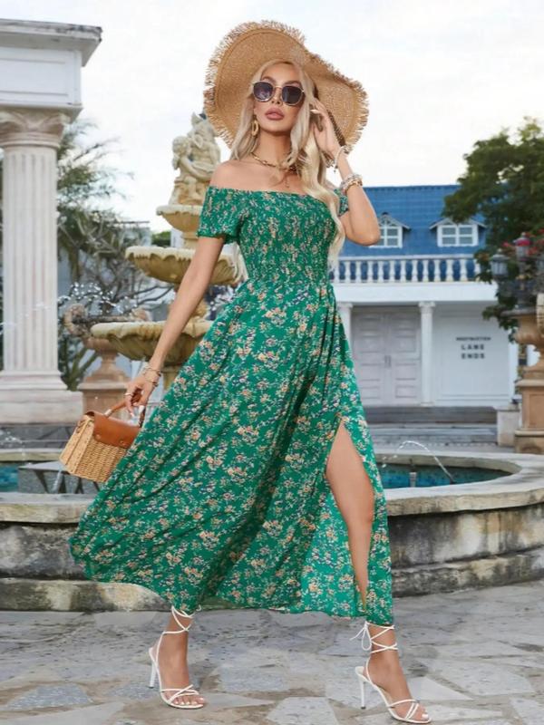 AMELISE™ – Vintage Avslappnad Volangsommarklänning