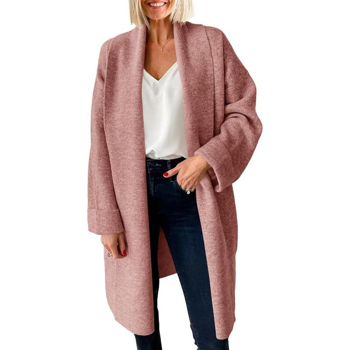 OLIVIENE™ - Bekväm Grov Öppen Översized Lång Kofta