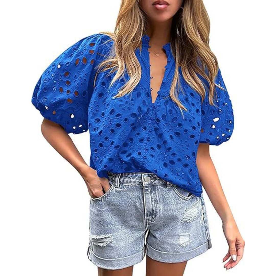 MAYUMI™ – Elegant Snygg Puffärmad Långärmad Topp