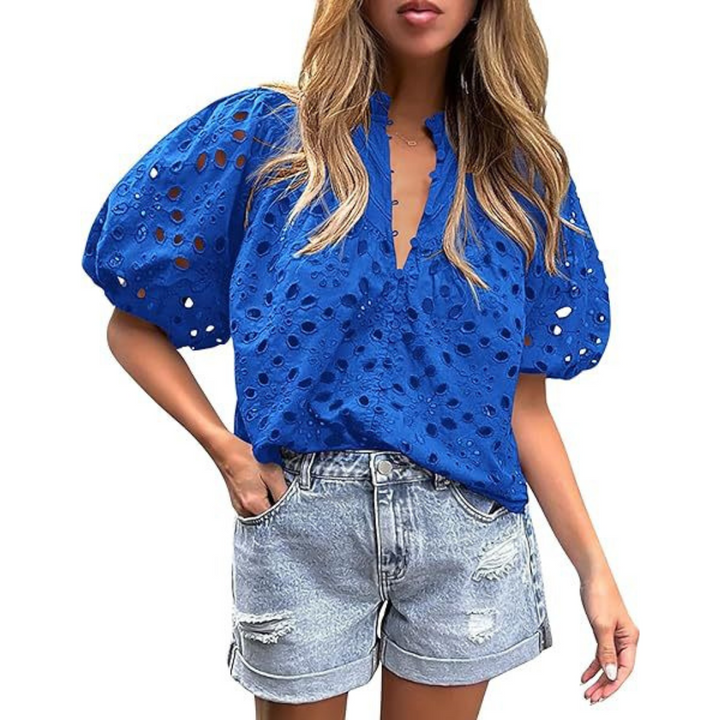 MAYUMI™ – Elegant Snygg Puffärmad Långärmad Topp