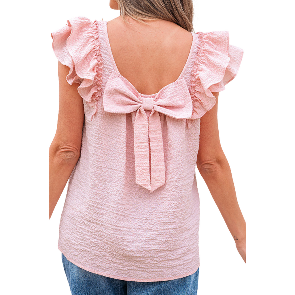 ZHAVIA™ - Elegant Volang Sommar Mjukärmad Topp