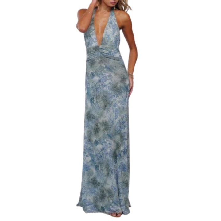 FITA™ - Elegant Halterneck Röcklös Sommarklänning