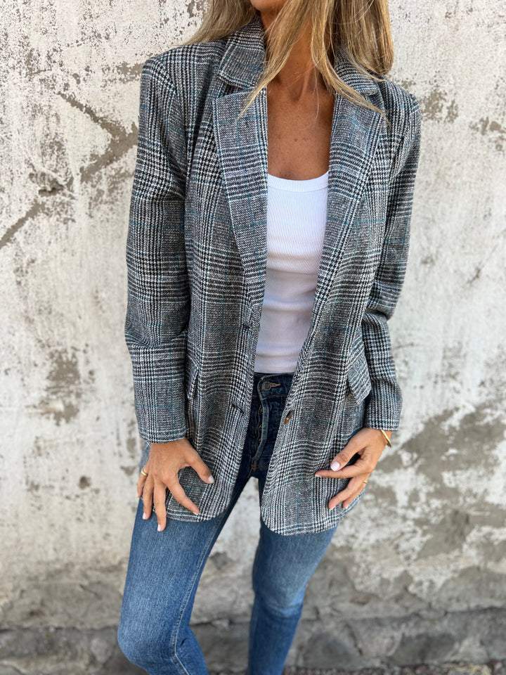 LUCINDA™ – Klassisk rutig blazer