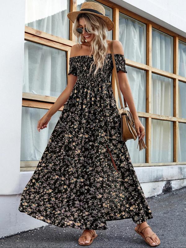 AMELISE™ – Vintage Avslappnad Volangsommarklänning