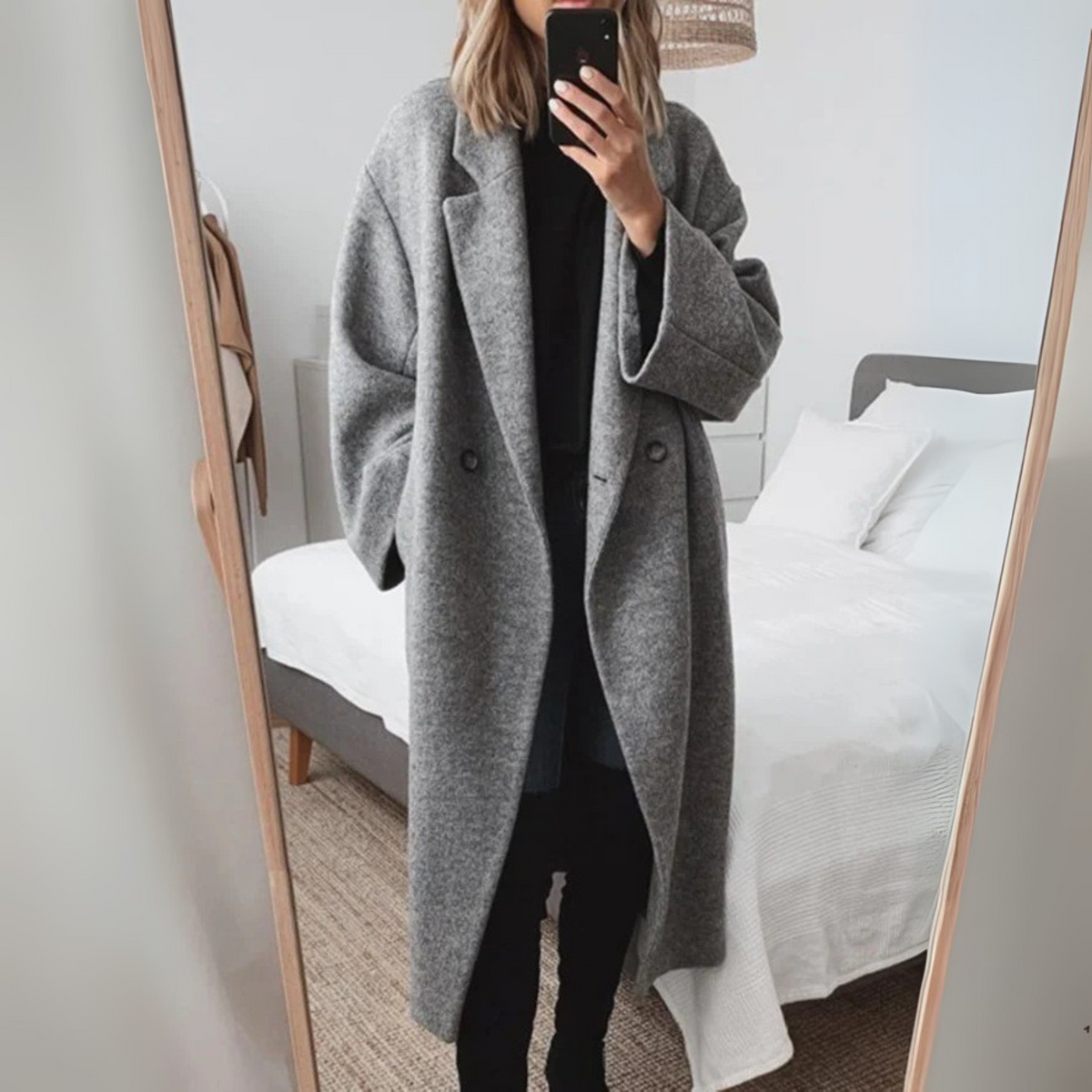 FORTU™ – Bekväm oversize lång kappa