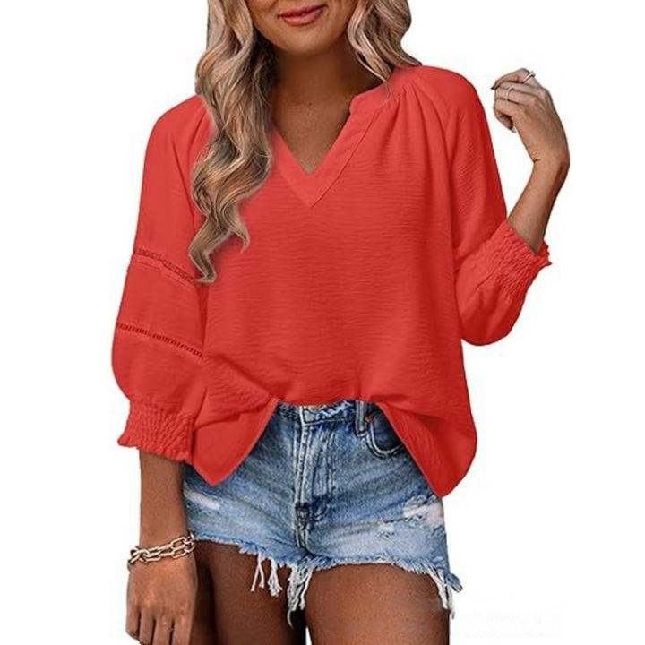 GIANNA™ - Avslappnad Elegant Lyktärmad Sommarblus