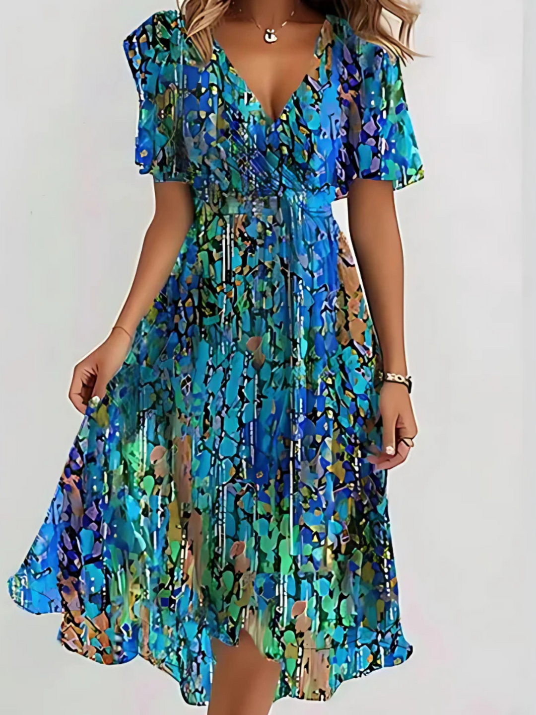 LAVINA™ – Livfull Boho Midiklänning