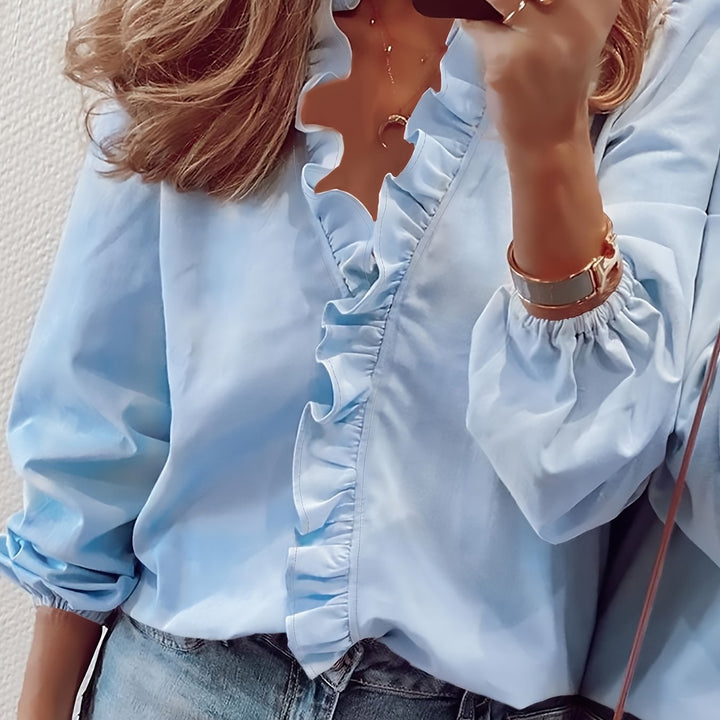 MAISY™ – Volangblus med v-ringning
