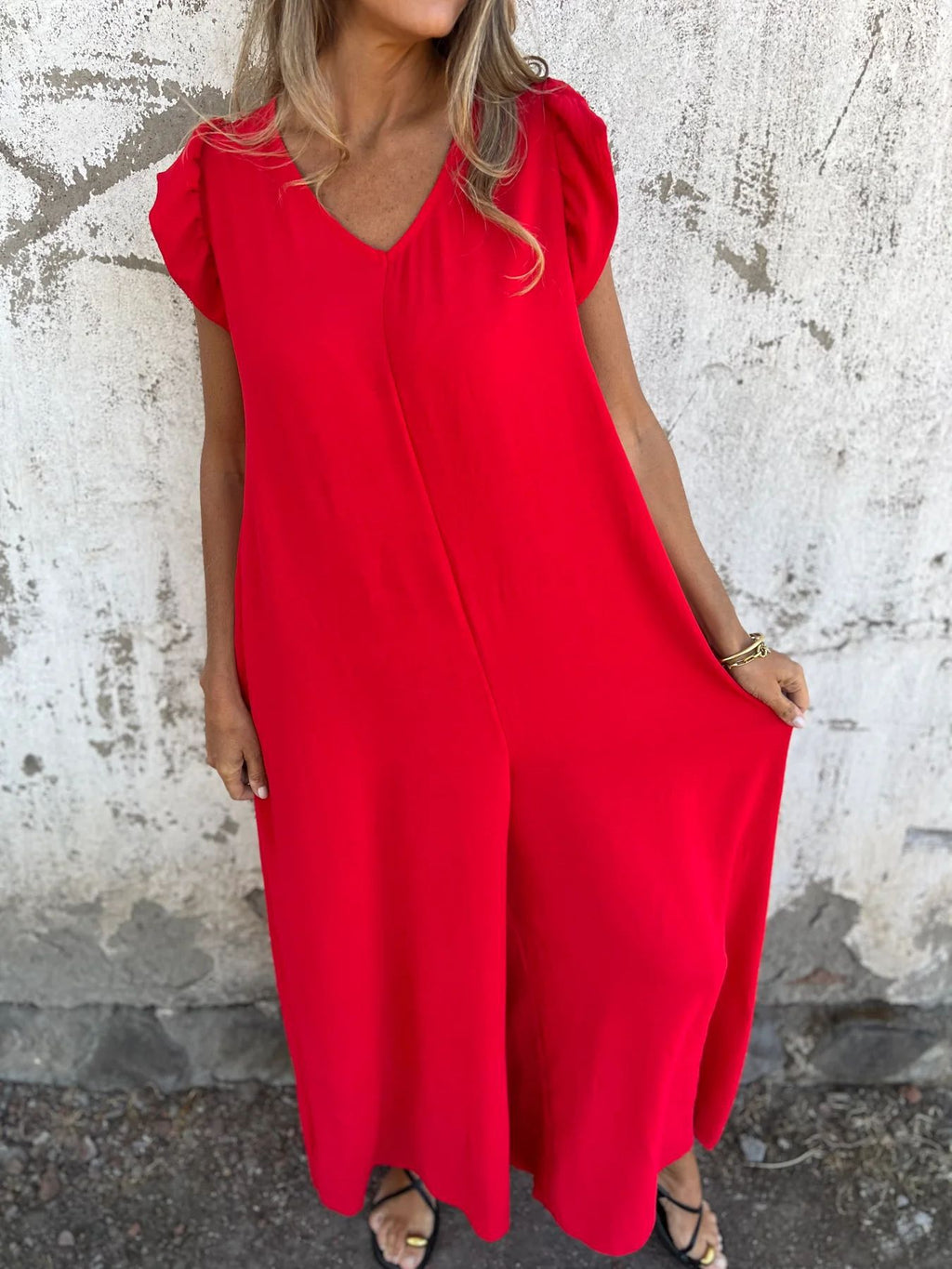 CASSANDRA™ - Trendig V-ringad Jumpsuit