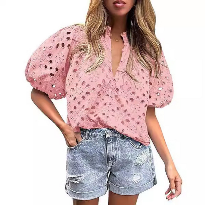 MAYUMI™ – Elegant Snygg Puffärmad Långärmad Topp