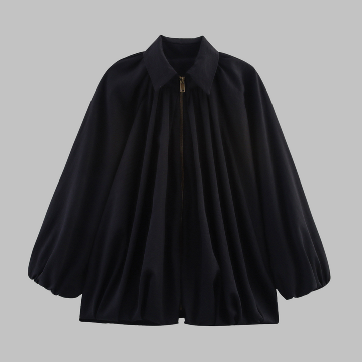 CHARLIZE™ – Vintage oversize bomberjacka med puffiga fladdermusärmar