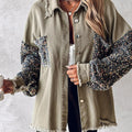 NENITA™ – Snygg oversize jacka med paljettkant, krage och knappar