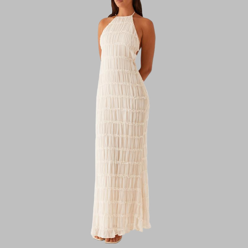 LUNET™ - Elegant Ärmlös Bodycon Maxiklänning med Öppen Rygg