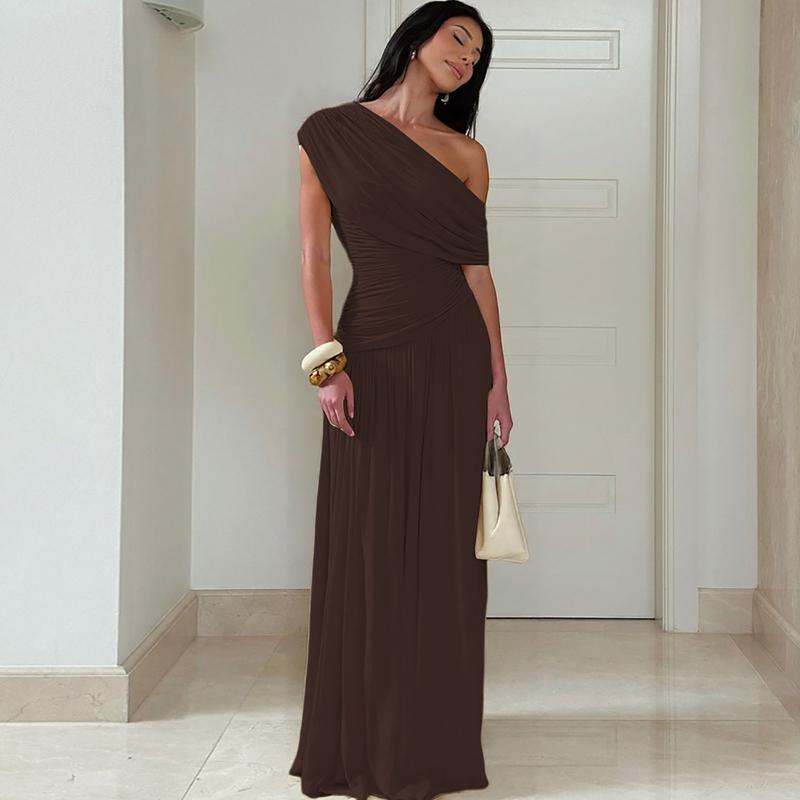 MANO™ - Elegant En-Axlad Kvälls-Bodycon Maxiklänning