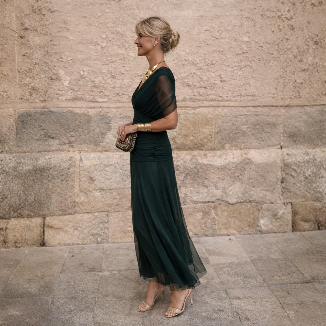 ROSSANA – Elegant Axelfri Maxiklänning