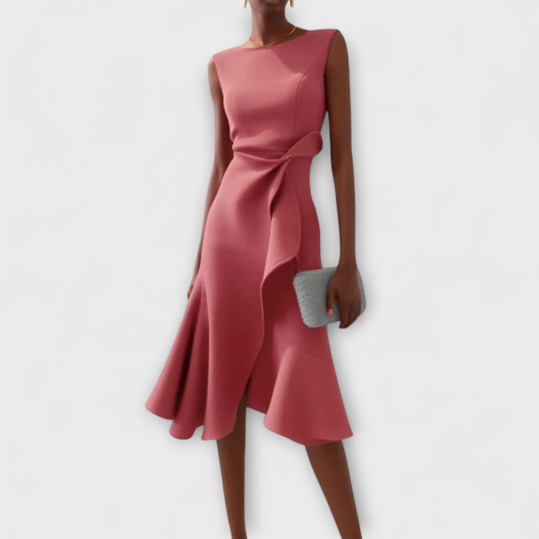 MARISSA™ – Elegant Wrap-stil Ärmlös Klänning
