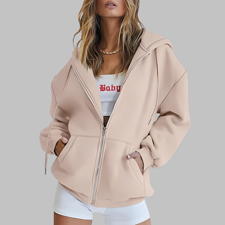 LILMA™ – Klassisk dragkedjejacka med luva i oversize
