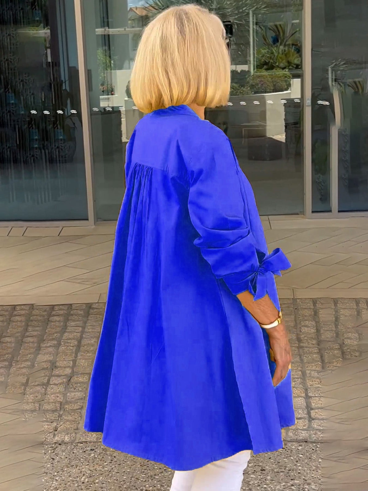 CÉLINA™ – Elegant lång skjortjacka