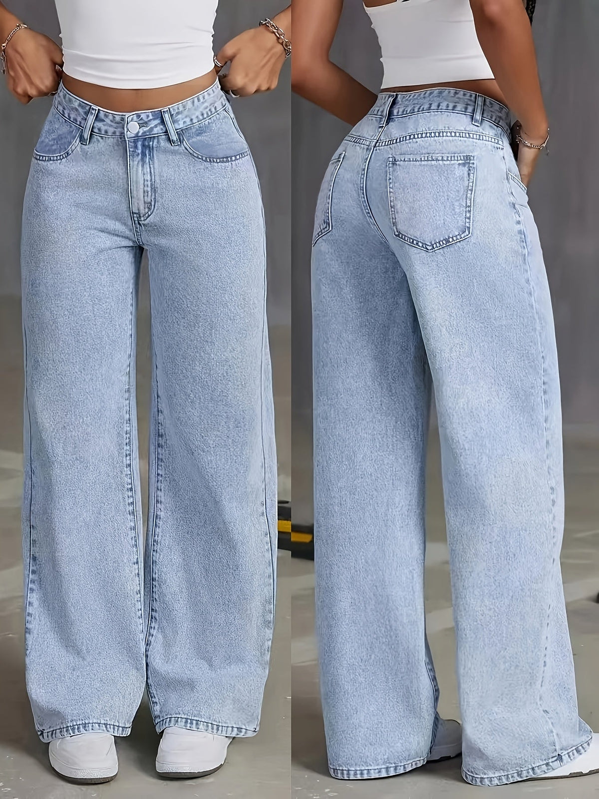 PHILIPPA™ - Trendiga Högmidjade Jeans