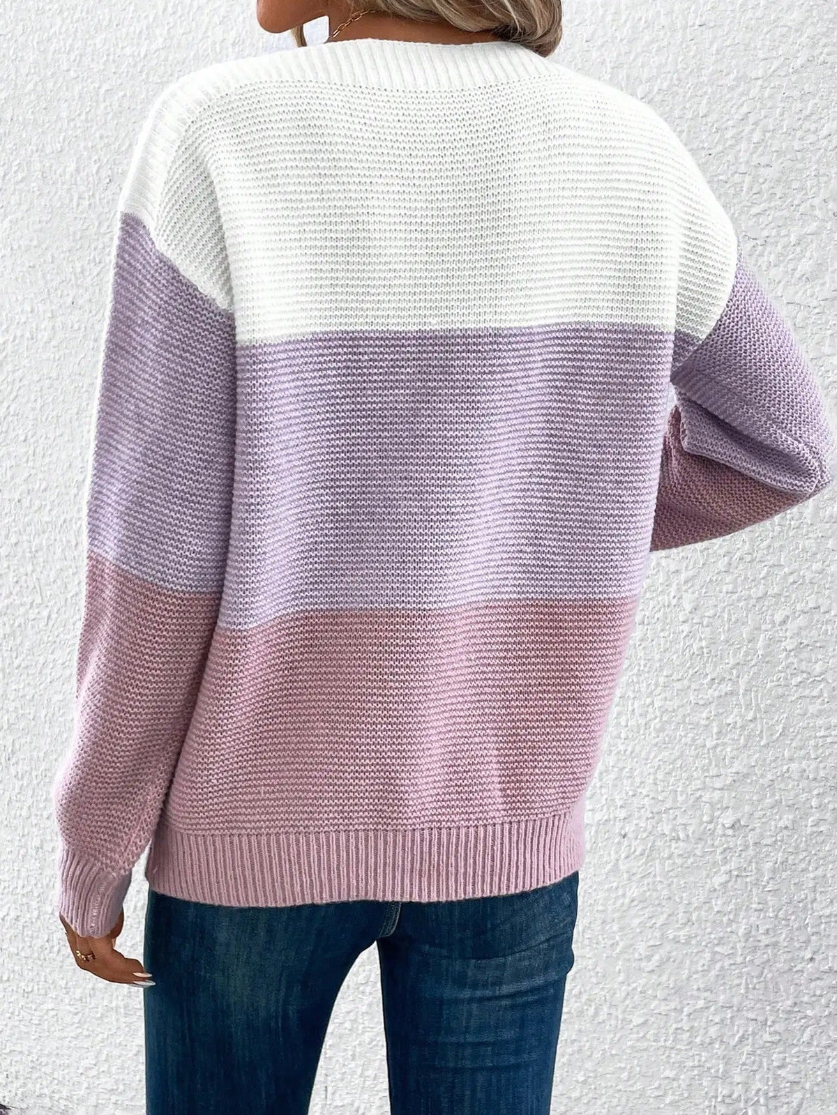 LYRIC™ - Mjuk Ombre Stickad Tröja