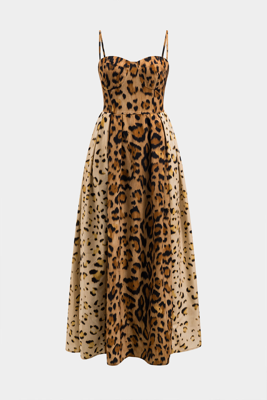 BIANCA™ - Djärv Leopardmönstrad Midiklänning