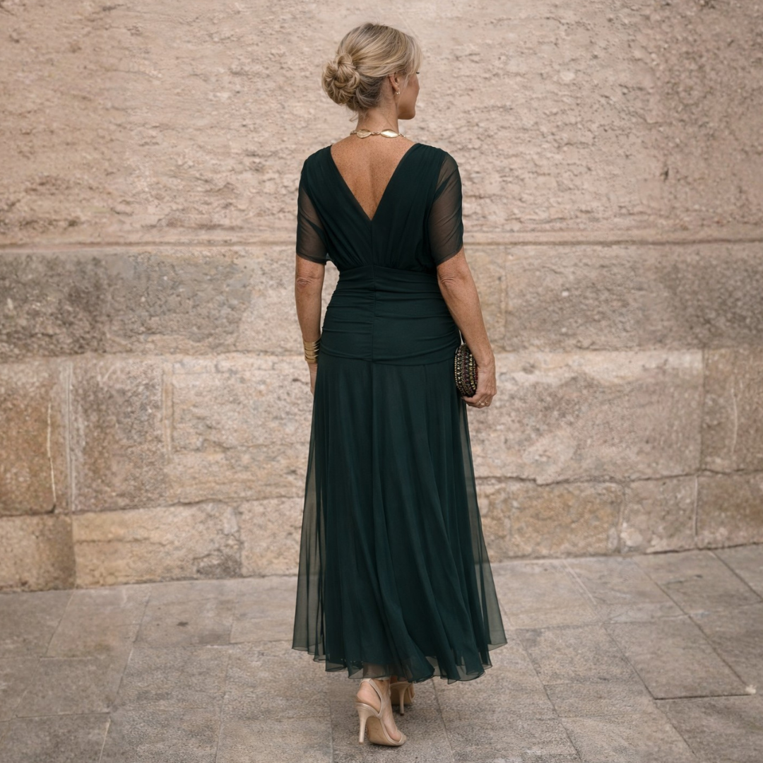 ROSSANA – Elegant Axelfri Maxiklänning